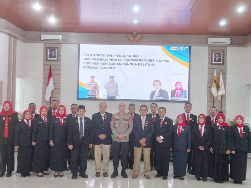 Garda Terdepan Pengamanan Babel Makin Solid, Ketua dan Pengurus APSI Periode 2025 – 2030 Resmi Dikukuhkan